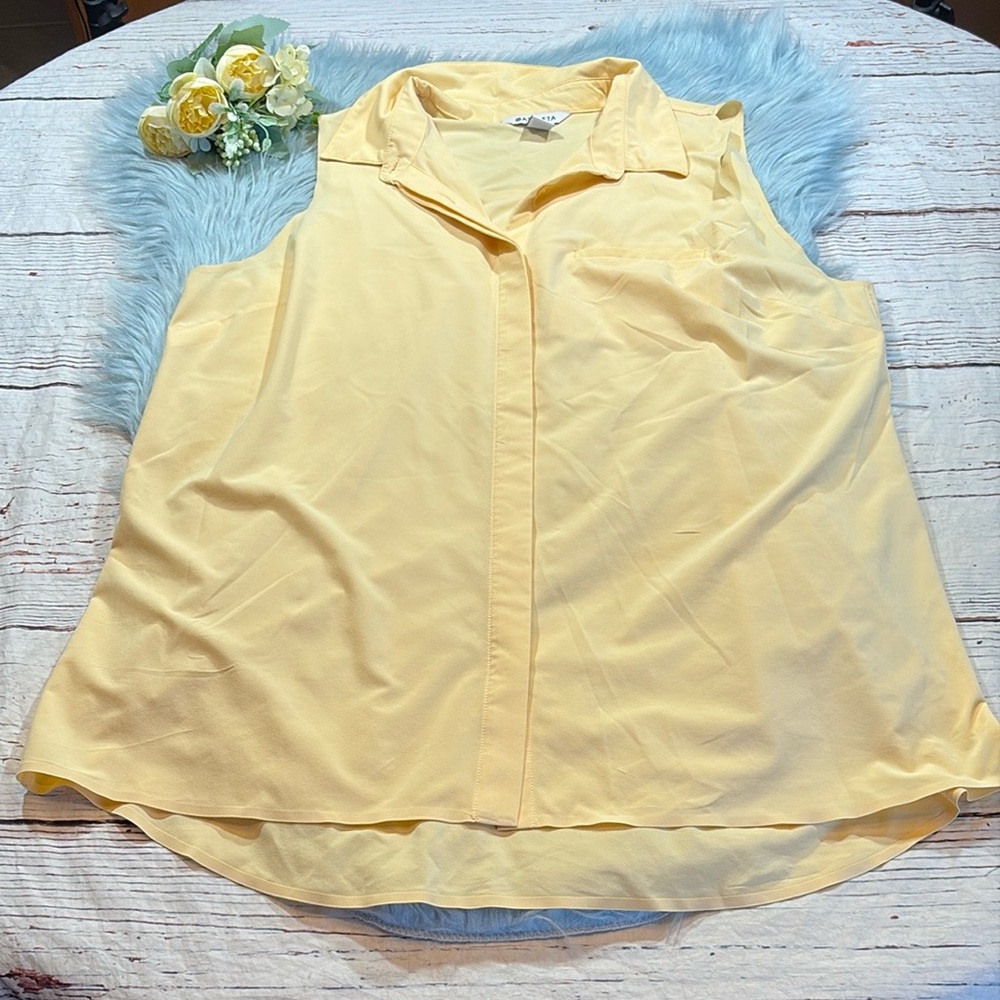 Athleta Camisole Urbanite II Tank in Lunaria Yellow sz XL